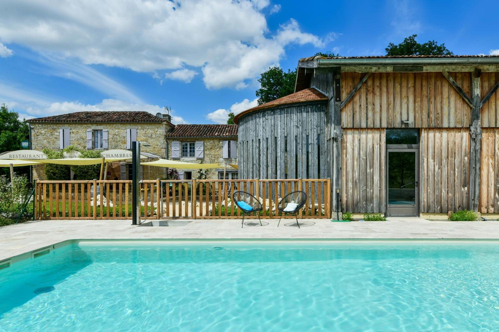 Logis L'Auberge De Larressingle Zewnętrze zdjęcie