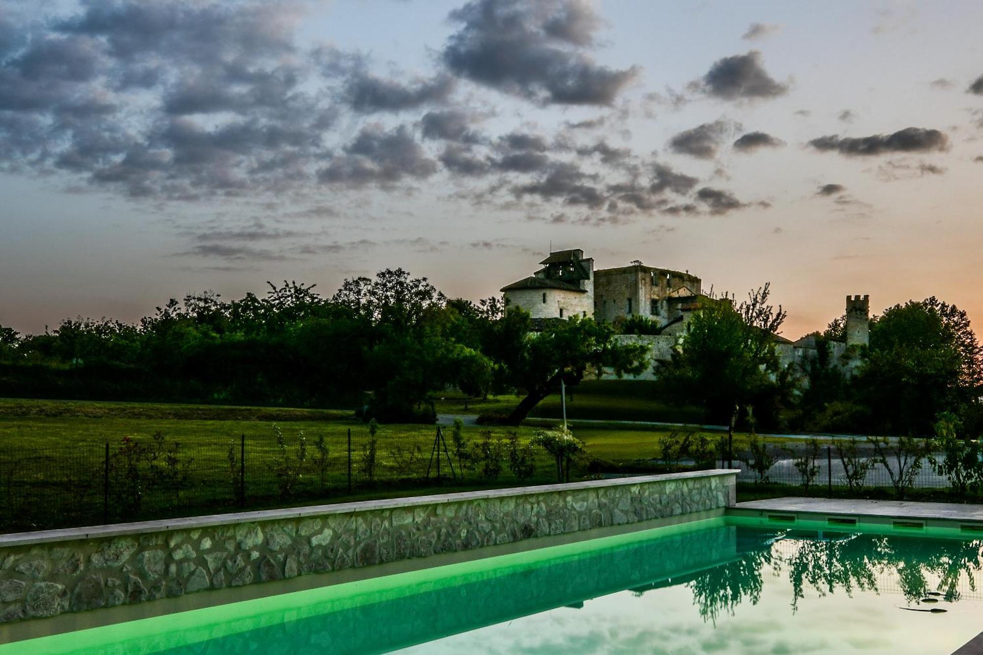 Logis L'Auberge De Larressingle Zewnętrze zdjęcie